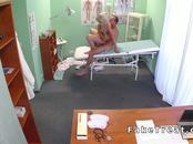 Slim Blone Rode Doctors Dick