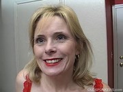 Super Sexy Older Lady In Red Plays With H …